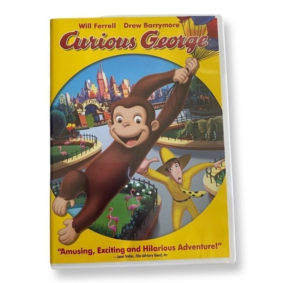 Curious George - The Movie. Will Ferrell. Drew Barrymore. DVD - Picture 1 of 5